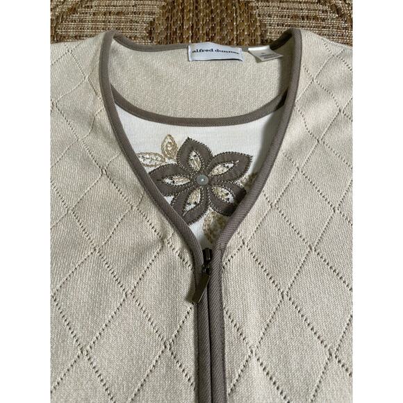 Alfred Dunner 2 in 1 tank/cardigan combo SZ XL - Picture 3 of 8